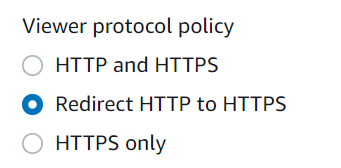 AWS CloudFront HTTP to HTTPS